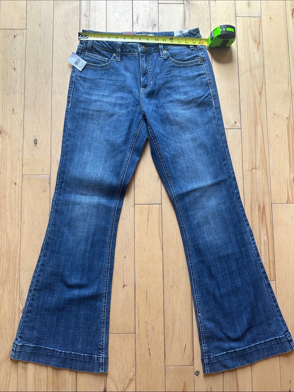 Dark Blue Flare Jeans — Women’s Wide Leg Comfort